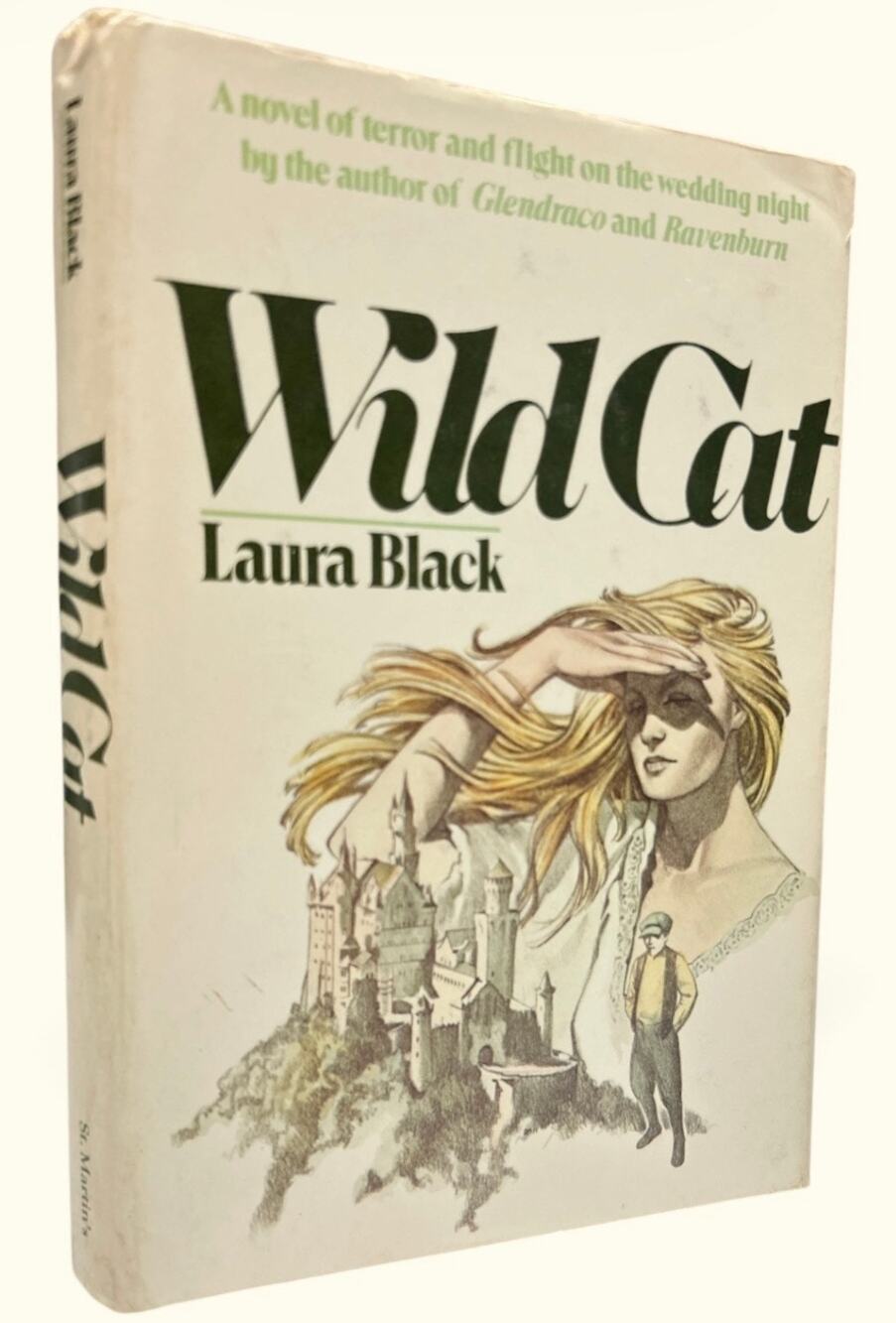 Wild Cat by Laura Black 1979 Hardcover Vintage Gothic Romance Book Club Edition